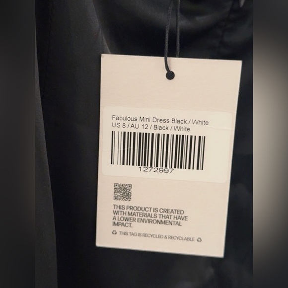 New with Tags Princess Polly Fabulous Mini Dress Black/White Size: 8 - Picture 9 of 11